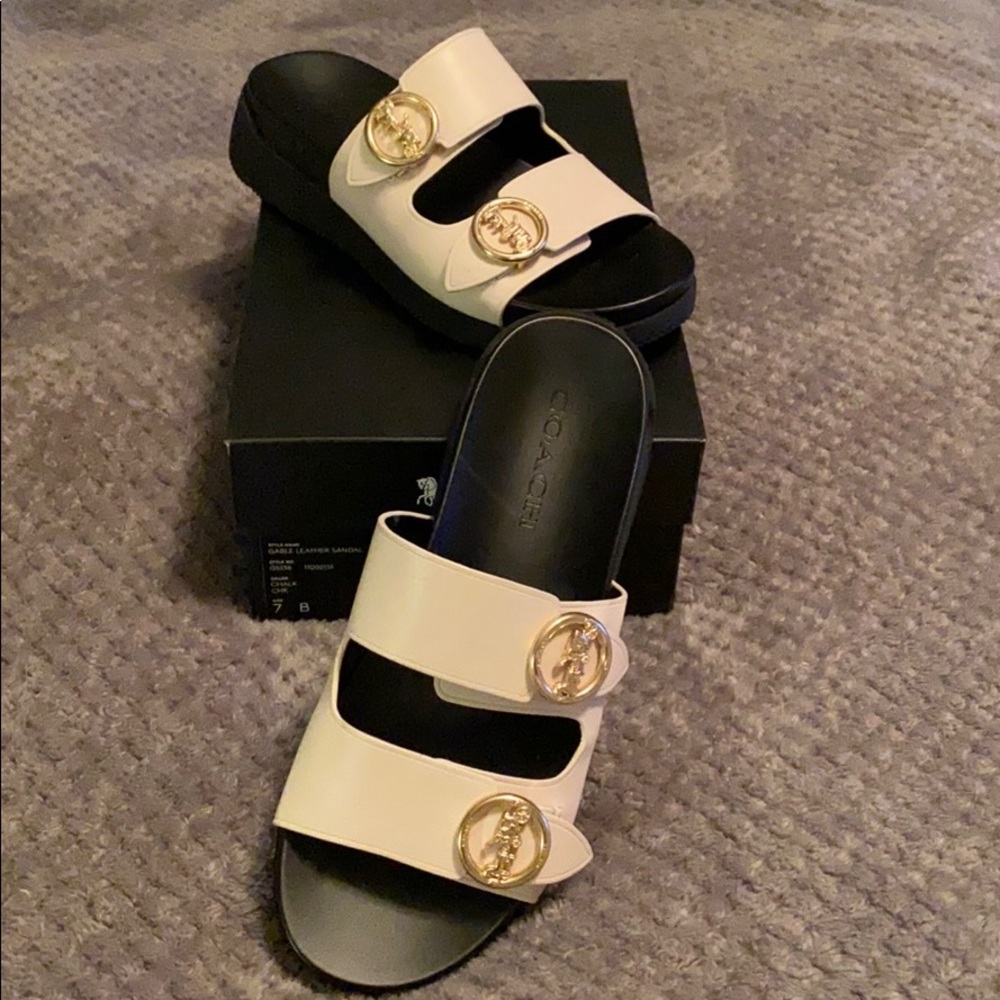 Coach Gable Leather Sandal